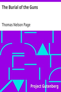The Burial of the Guns — Thomas Nelson Page cover
