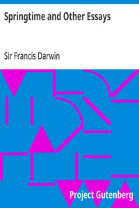 Springtime and Other Essays — Francis, Sir Darwin cover