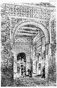 An Architect's Note-Book in Spain: principally illustrating the domestic architecture of that country. — M. Digby (Matthew Digby), Sir Wyatt cover