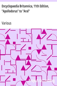 Encyclopaedia Britannica, 11th Edition, "Apollodorus" to "Aral": Volume 2, Slice 3 — Various cover