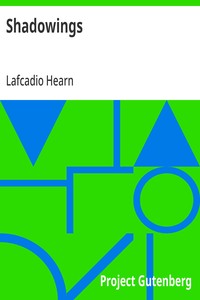 Shadowings — Lafcadio Hearn cover