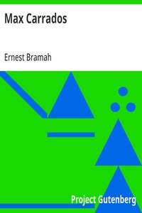Max Carrados — Ernest Bramah cover