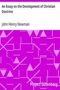 An Essay on the Development of Christian Doctrine — John Henry Newman cover