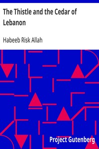 The Thistle and the Cedar of Lebanon — Habeeb Risk Allah cover