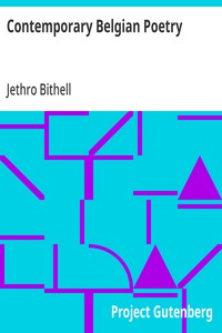 Contemporary Belgian Poetry: Selected and Translated by Jethro Bithell — Anonymous cover
