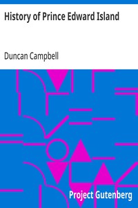 History of Prince Edward Island — Duncan Campbell cover
