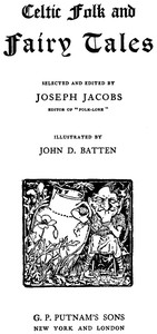 Celtic Folk and Fairy Tales — Anonymous cover