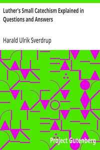 Luther's Small Catechism Explained in Questions and Answers — Harald Ulrik Sverdrup cover