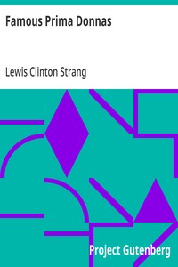 Famous Prima Donnas — Lewis Clinton Strang cover