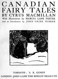 Canadian Fairy Tales — Cyrus MacMillan cover