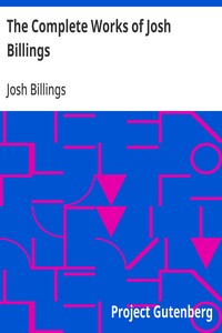The Complete Works of Josh Billings cover