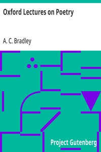Oxford Lectures on Poetry — A. C. (Andrew Cecil) Bradley cover