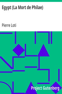 Egypt (La Mort de Philae) — Pierre Loti cover