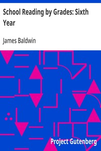School Reading by Grades: Sixth Year — James Baldwin cover