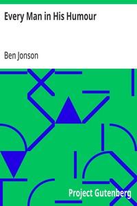 Every Man in His Humour — Ben Jonson cover