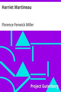 Harriet Martineau — Florence Fenwick Miller cover