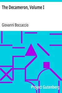 The Decameron, Volume I — Giovanni Boccaccio cover