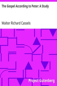 The Gospel According to Peter: A Study cover