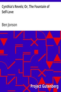 Cynthia's Revels; Or, The Fountain of Self-Love — Ben Jonson cover