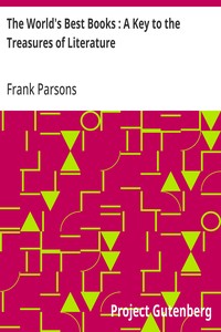 The World's Best Books : A Key to the Treasures of Literature — Frank Parsons cover