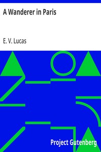 A Wanderer in Paris — E. V. (Edward Verrall) Lucas cover
