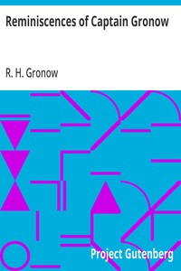 Reminiscences of Captain Gronow — R. H. (Rees Howell) Gronow cover