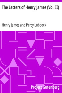The Letters of Henry James (Vol. II) — Henry James cover