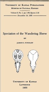 Speciation of the Wandering Shrew — James S. (James Smith) Findley cover