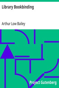 Library Bookbinding — Arthur Low Bailey cover