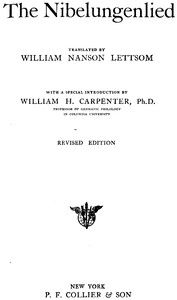 The Nibelungenlied: Revised Edition — Anonymous cover