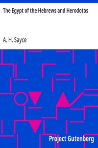 The Egypt of the Hebrews and Herodotos — A. H. (Archibald Henry) Sayce cover