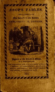Æsop's Fables, Embellished with One Hundred and Eleven Emblematical Devices. — Aesop cover