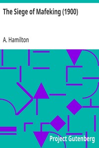 The Siege of Mafeking (1900) — A. (Angus) Hamilton cover