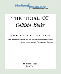 The Trial of Callista Blake — Edgar Pangborn cover