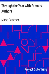 Through the Year with Famous Authors — Mabel Patterson cover