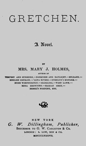 Gretchen: A Novel — Mary Jane Holmes cover