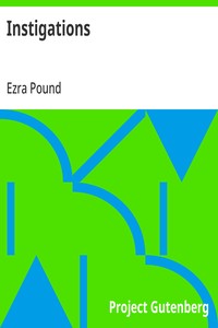 Instigations: Together with An Essay on the Chinese Written Character — Ezra Pound cover
