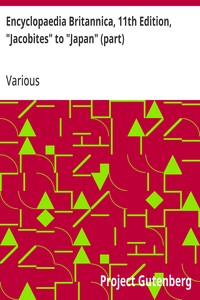 Encyclopaedia Britannica, 11th Edition, "Jacobites" to "Japan" (part): Volume 15, Slice 2 — Various cover