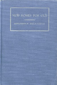 New Homes for Old — Sophonisba Preston Breckinridge cover