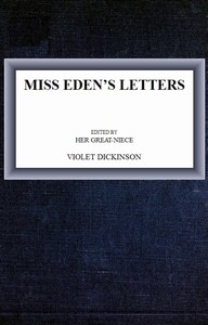 Miss Eden's Letters cover
