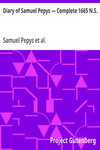Diary of Samuel Pepys — Complete 1665 N.S. — Samuel Pepys cover