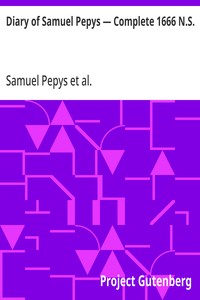 Diary of Samuel Pepys — Complete 1666 N.S. — Samuel Pepys cover