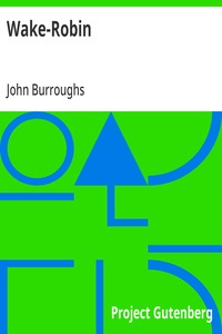 Wake-Robin — John Burroughs cover