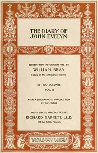 The Diary of John Evelyn (Volume 2 of 2) — John Evelyn cover