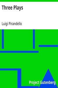 Three Plays — Luigi Pirandello cover