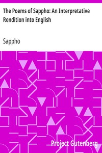 The Poems of Sappho: An Interpretative Rendition into English cover
