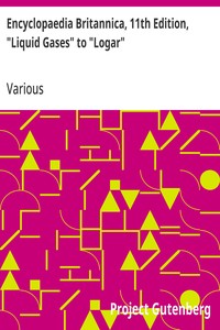Encyclopaedia Britannica, 11th Edition, "Liquid Gases" to "Logar": Volume 16, Slice 7 — Various cover