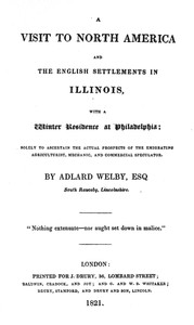 Faux's Memorable Days in America, 1819-20; and Welby's Visit to North America, 1819-20, part 2 (1820) — W. (William) Faux cover