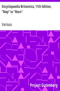 Encyclopaedia Britannica, 11th Edition, "Map" to "Mars": Volume 17, Slice 6 — Various cover