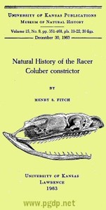 Natural History of the Racer Coluber constrictor — Henry S. (Henry Sheldon) Fitch cover